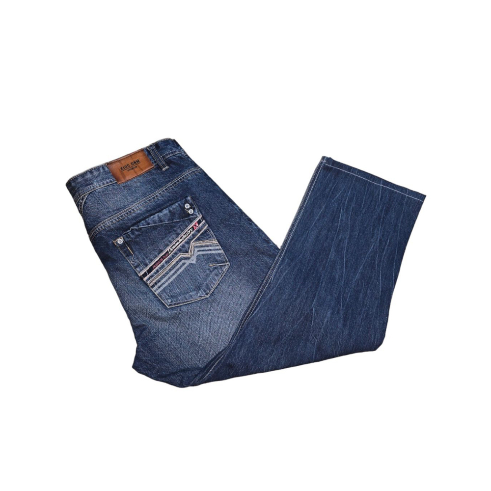 Men's XIOS Blue Distressed Jeans Size W40 x L29